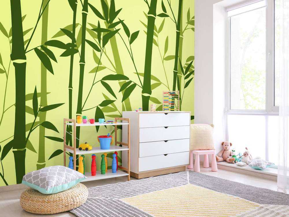 Illustration d'une forêt de bambous