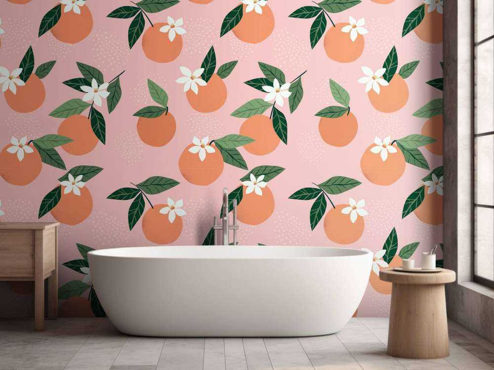 Motif avec des mandarines