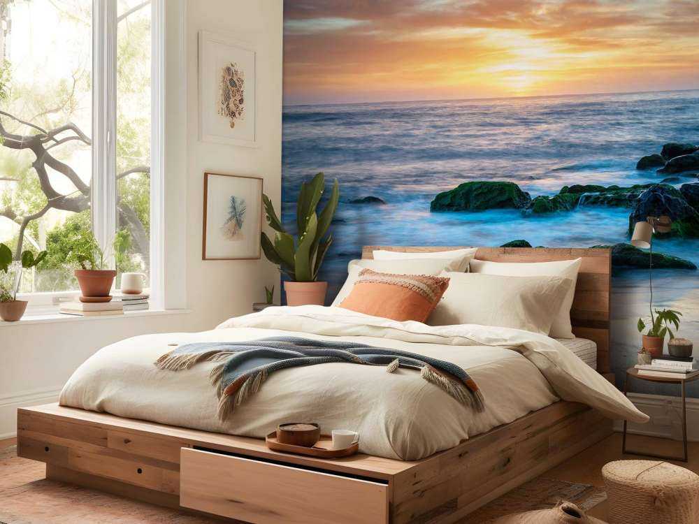 Lever de soleil romantique