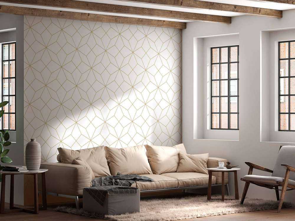 Motif Lignes or abstraites