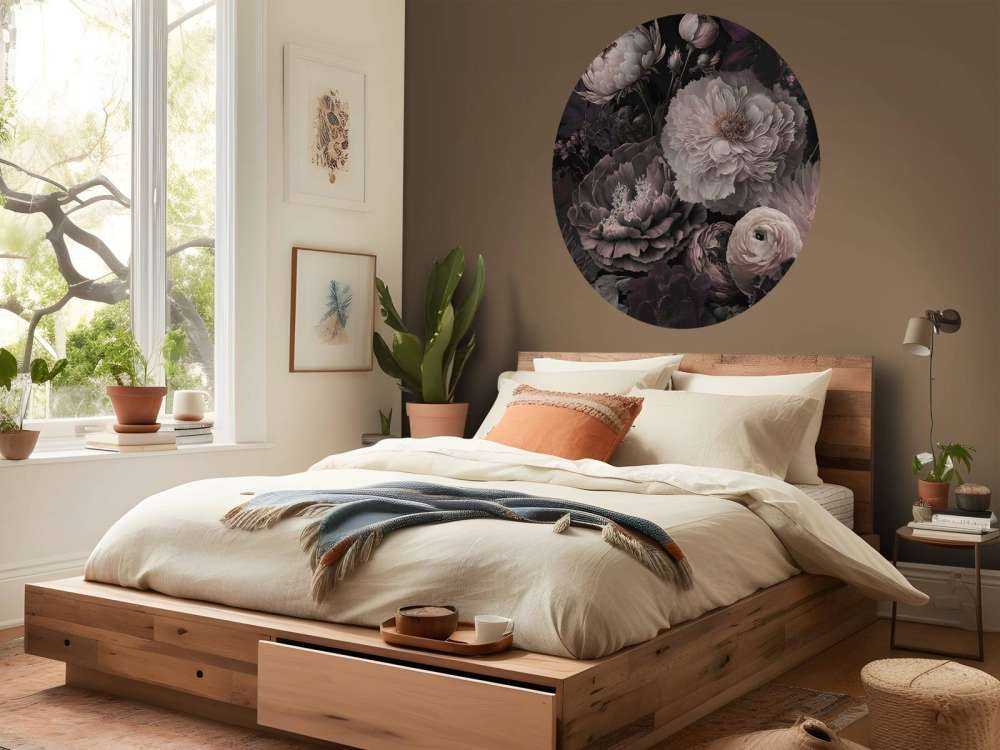 Ambiance gothique de fleurs maussades
