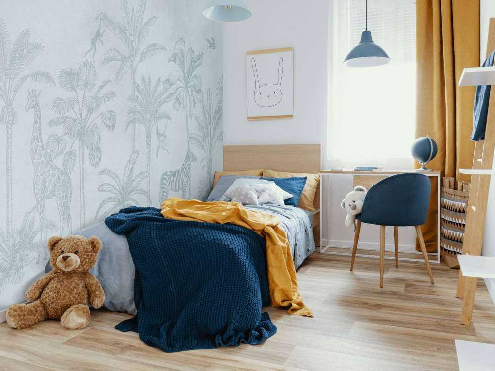 Animal tropical jungle bleu