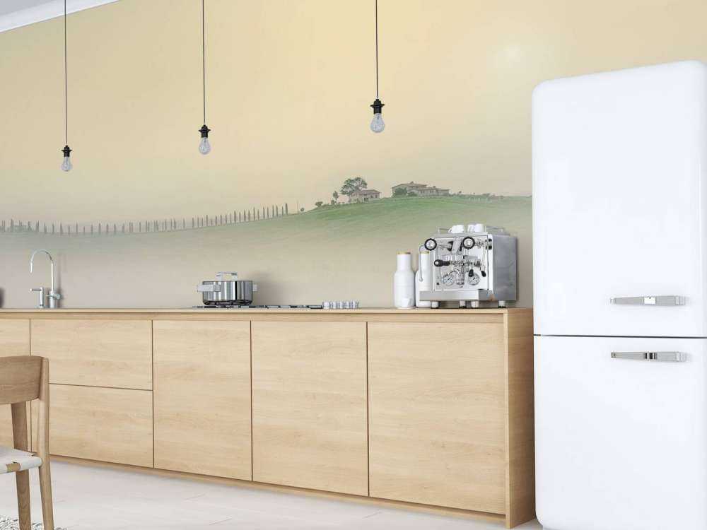 Paysage italien brumeux