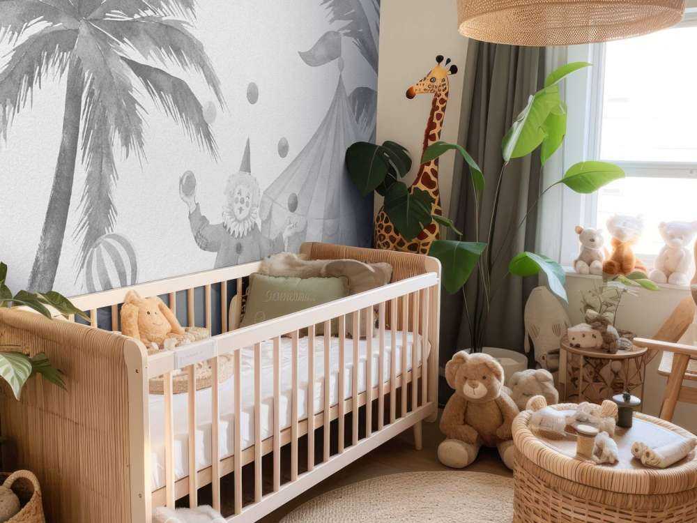 Joyeux animaux de cirque gris