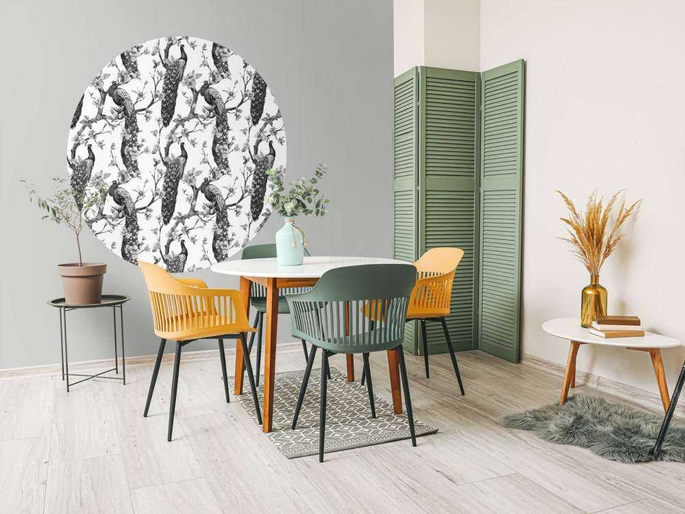 Splendeur Monochrome de Paon