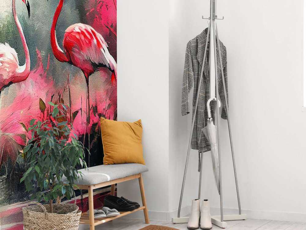 Esquisse de Flamant Carmin