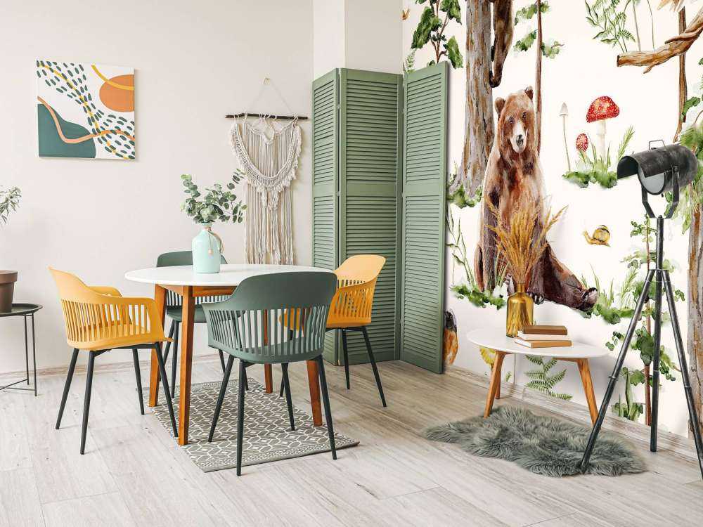 Mosaïque de vie boisée