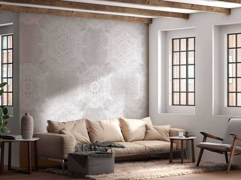 Ibiza vintage mandala_gris neutre