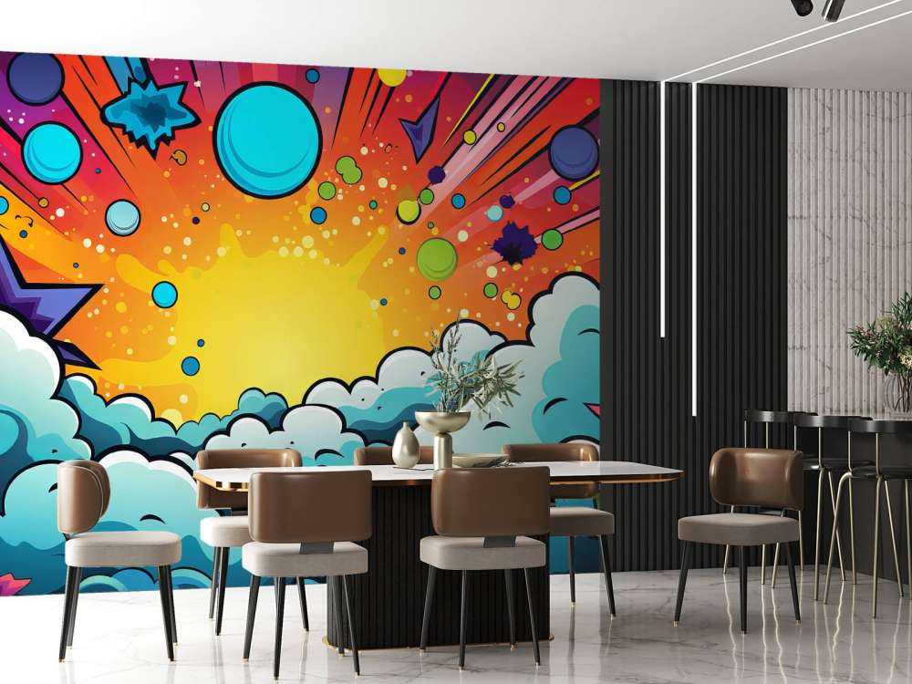 Explosion cosmique de couleurs