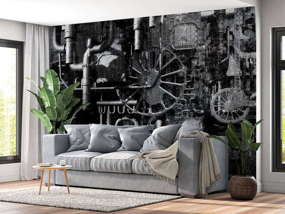 Ancienne salle des machines d'un train