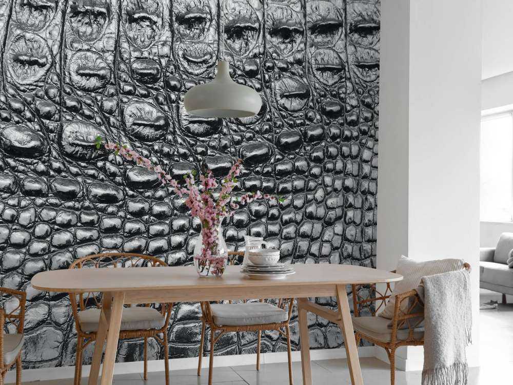 Peau de crocodile noir