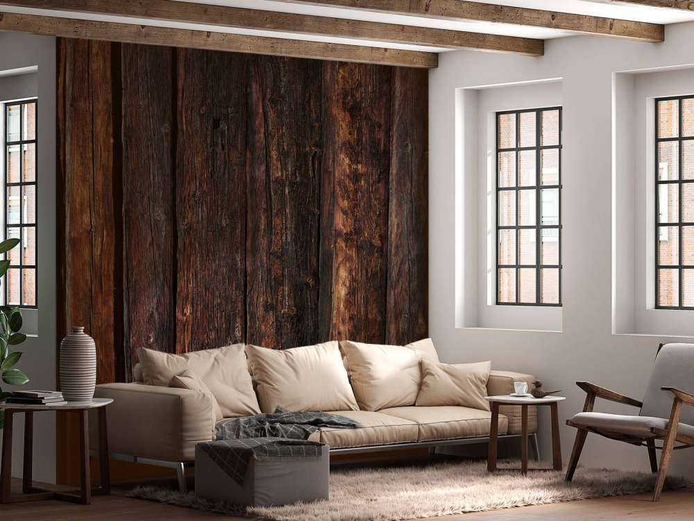 Bois vertical foncé