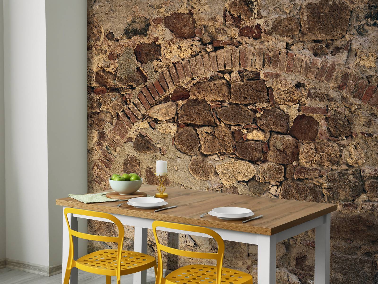 Vieux mur avec arc