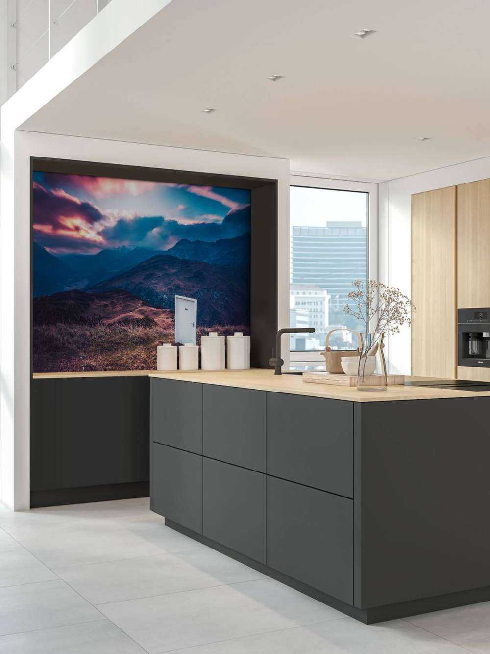 Porte Blanche Dans un Paysage de Rêve