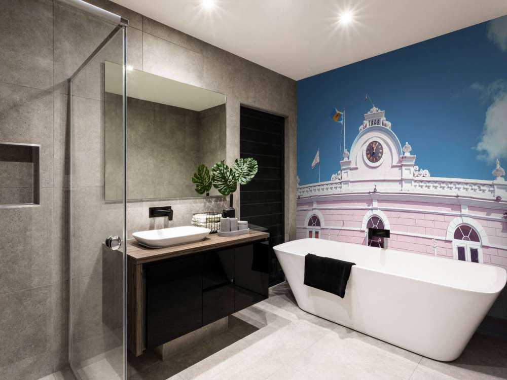 Bâtiment à colonnades à la Barbade.