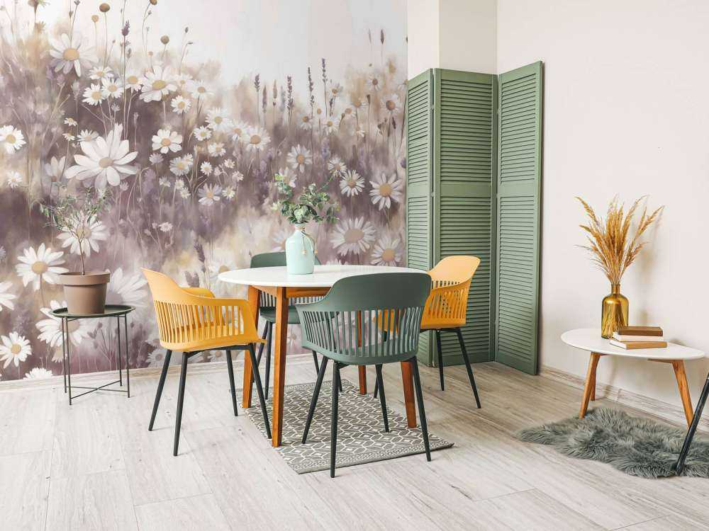 Prairie de Marguerites Silencieuses Rose