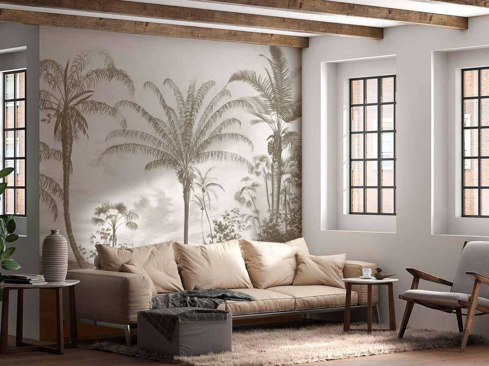 Tropiques romantiques taupe