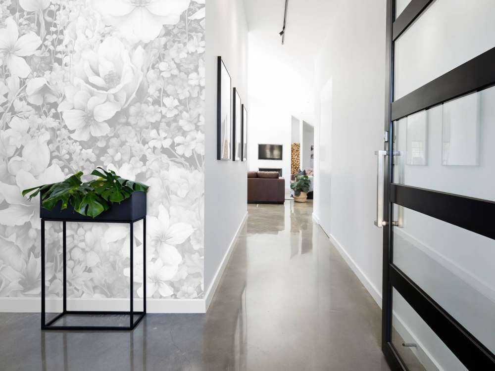 Festival de fleurs sans couture - blanc