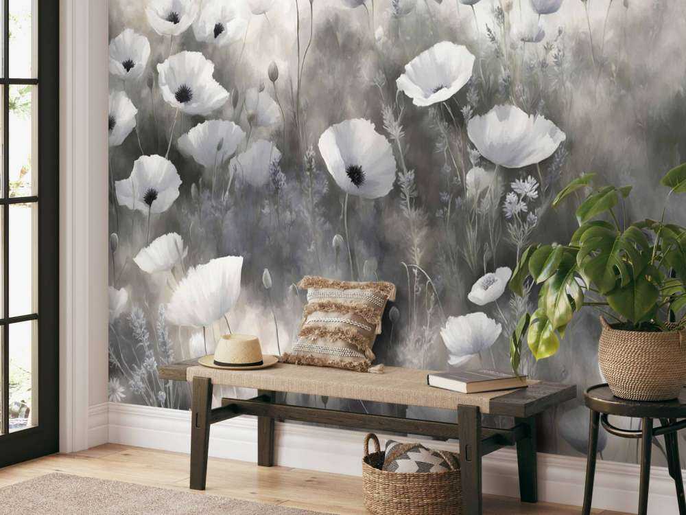 Danse de fleurs sauvages - gris