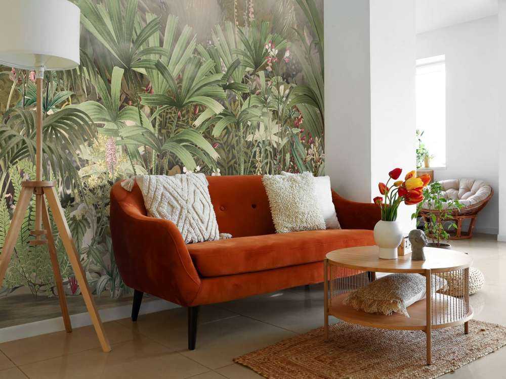 Matin dans le Jardin Tropical Vert