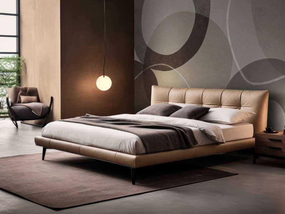 Formes et contours du milieu du siècle gris brun