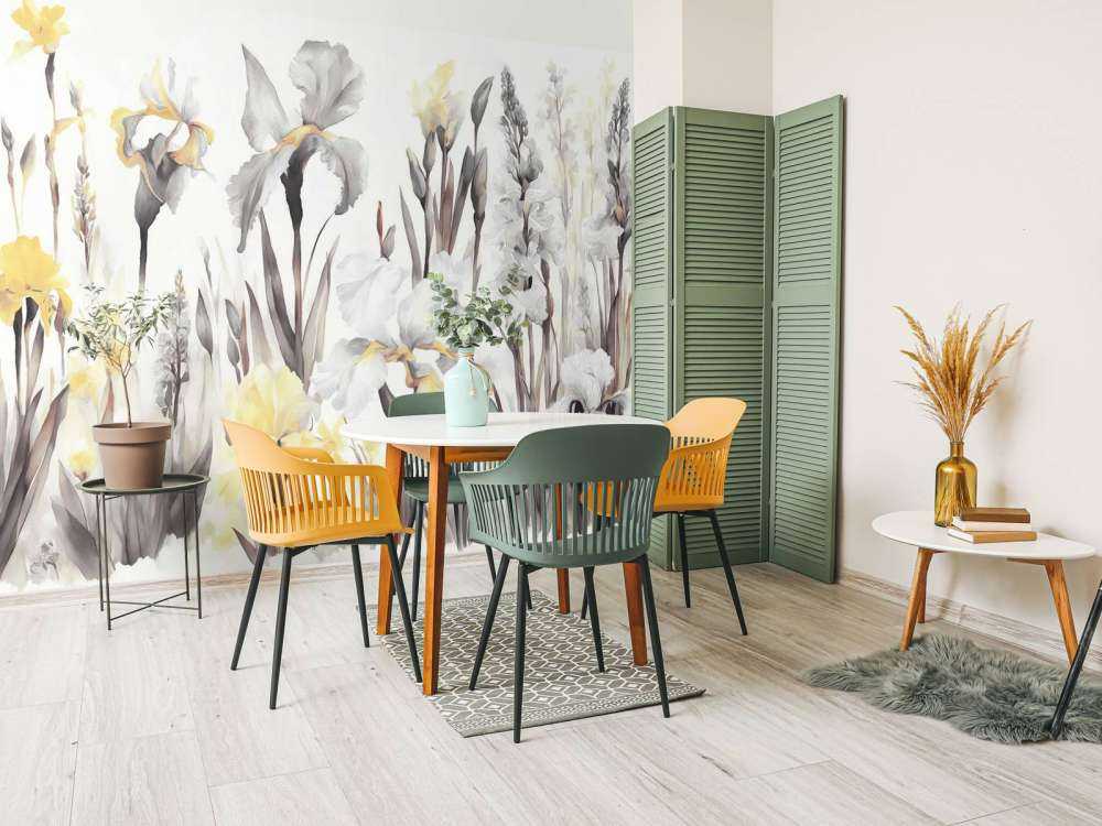 Joyeux printemps jaune doré