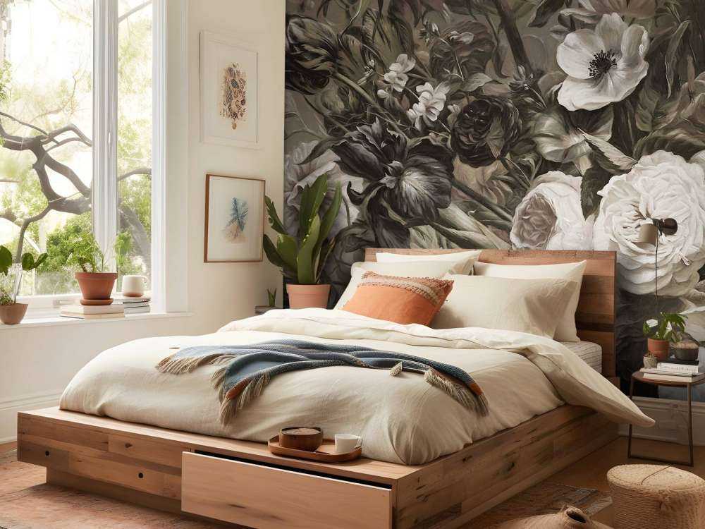 Grand bouquet sépia