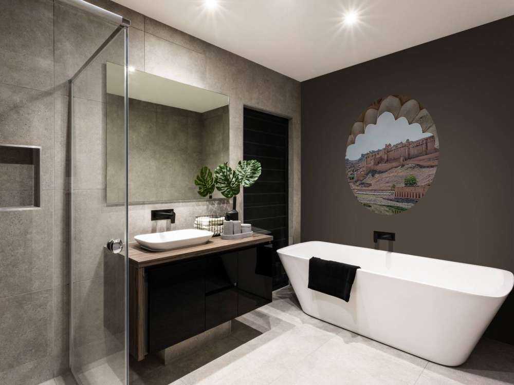 Fort désertique avec des arcs royaux