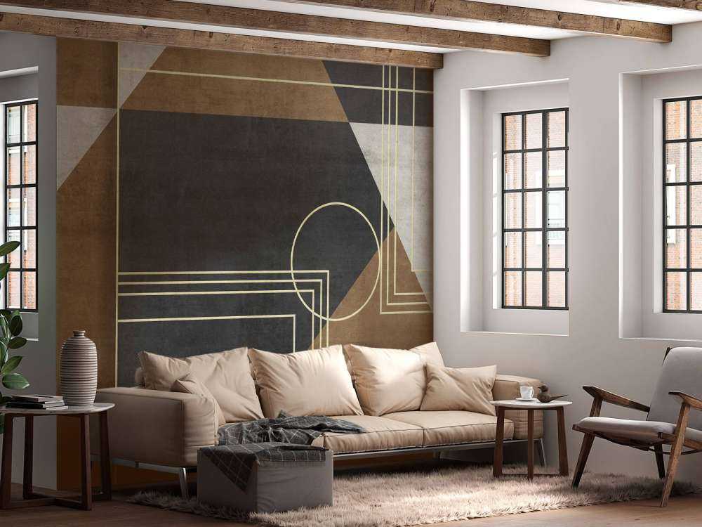 Lignes dorées art déco