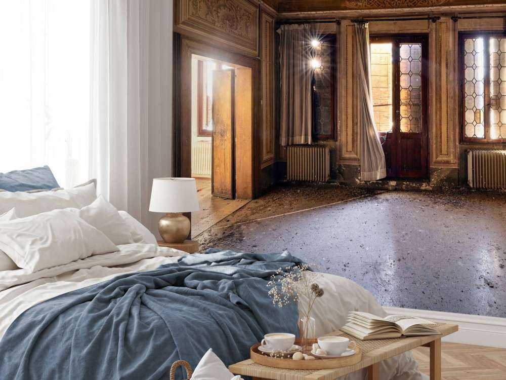 Palais en ruines abandonné