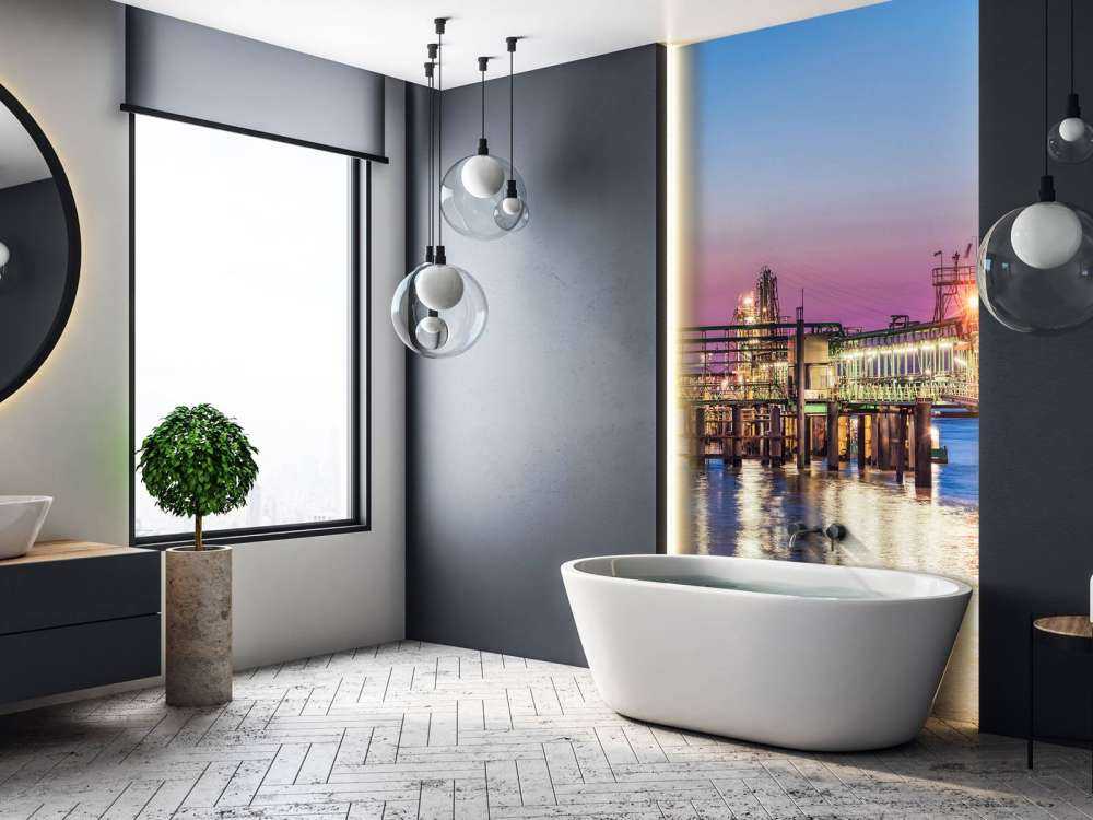 Port d'Anvers au coucher du soleil