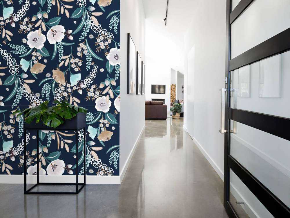 Jardin de Fleurs à Minuit