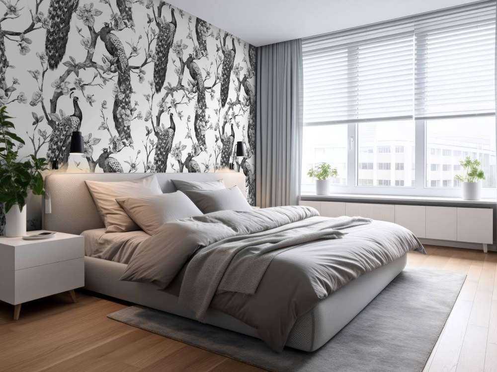 Splendeur Monochrome de Paon