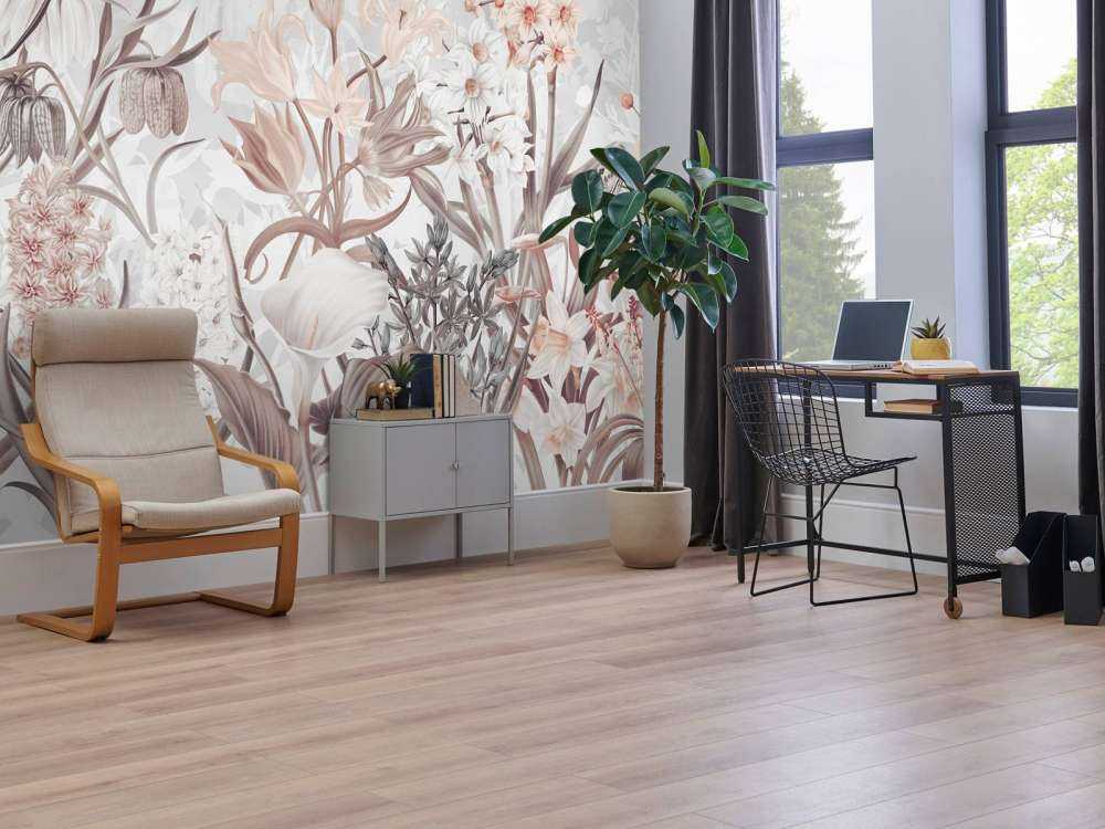 Fleurs de printemps - Gris éthéré