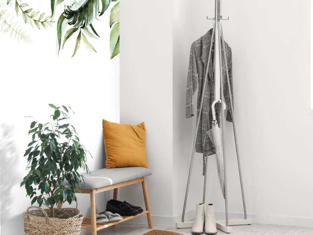 Feuilles tropicales à l'aquarelle