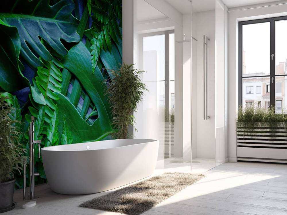 Feuilles de jungle vertes