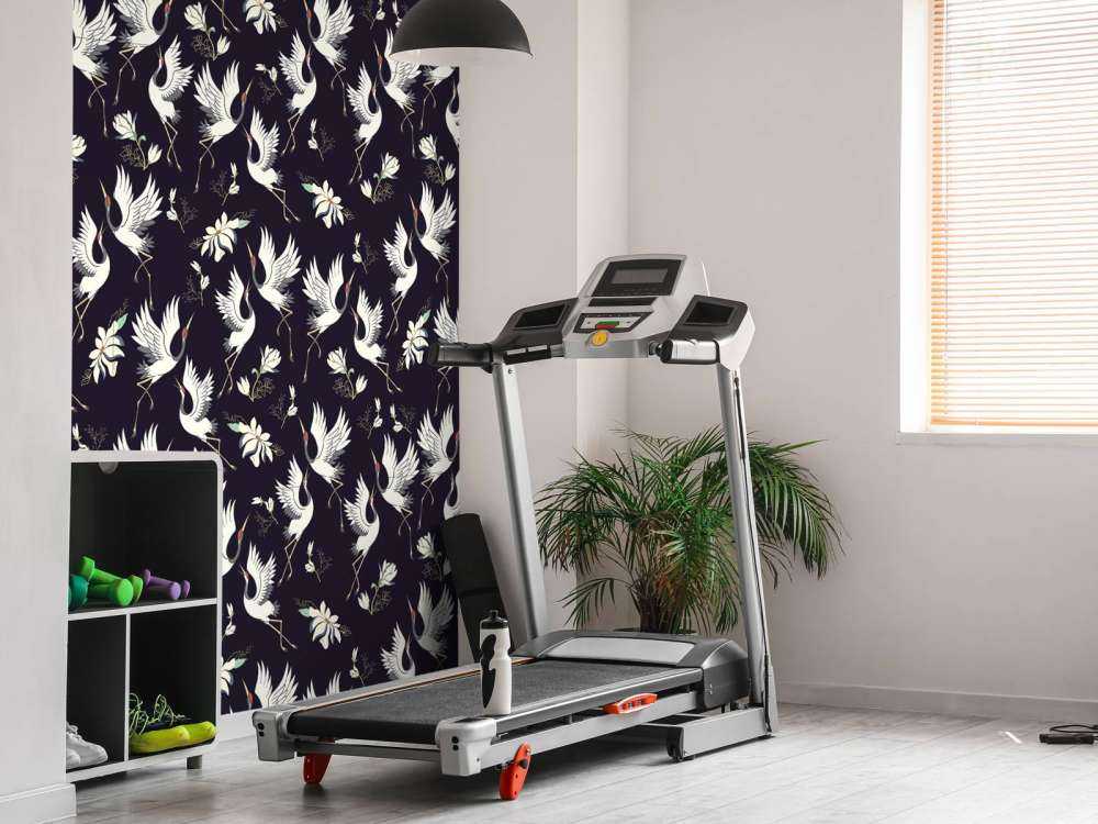 Motif de grue en vol