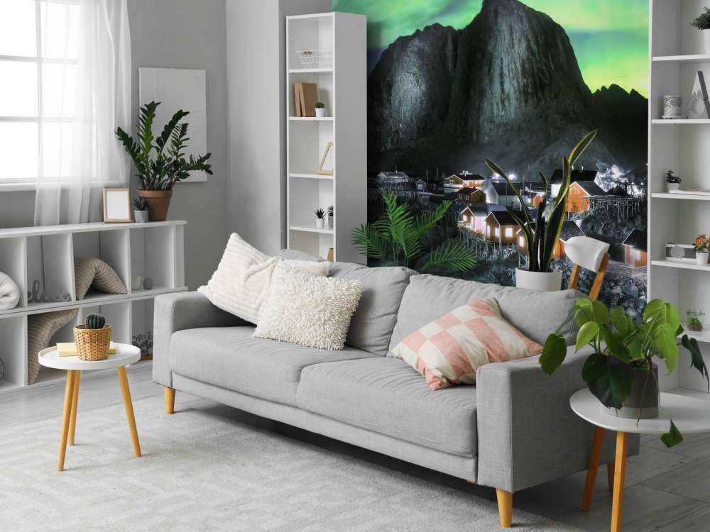 Aurores boréales au-dessus de Hamnøy