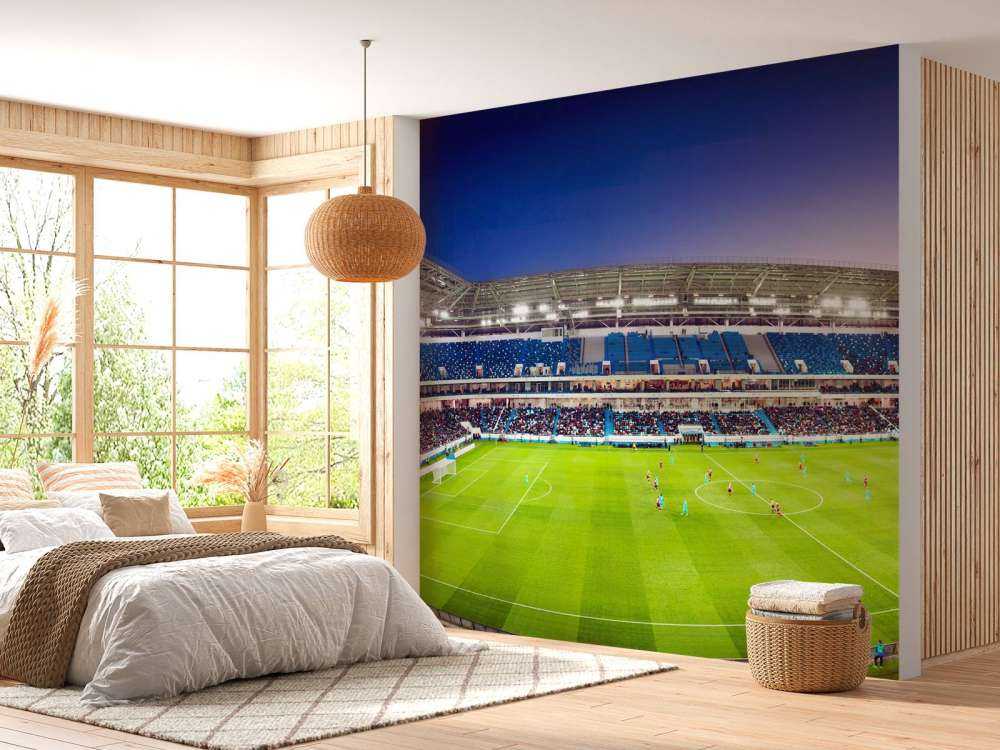 Panorama du stade de football