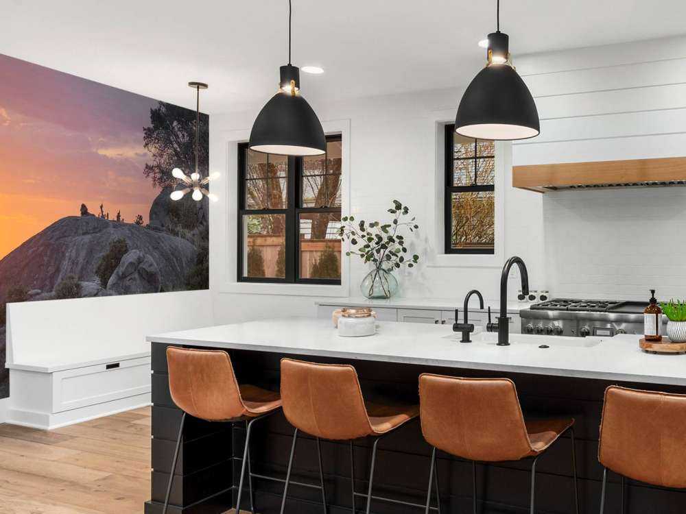 Coucher de soleil sur la savane