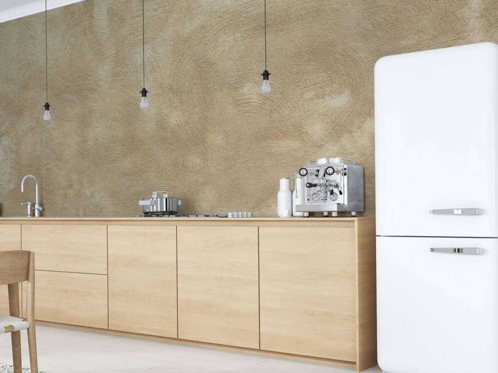 Mur avec des taches et des rayures