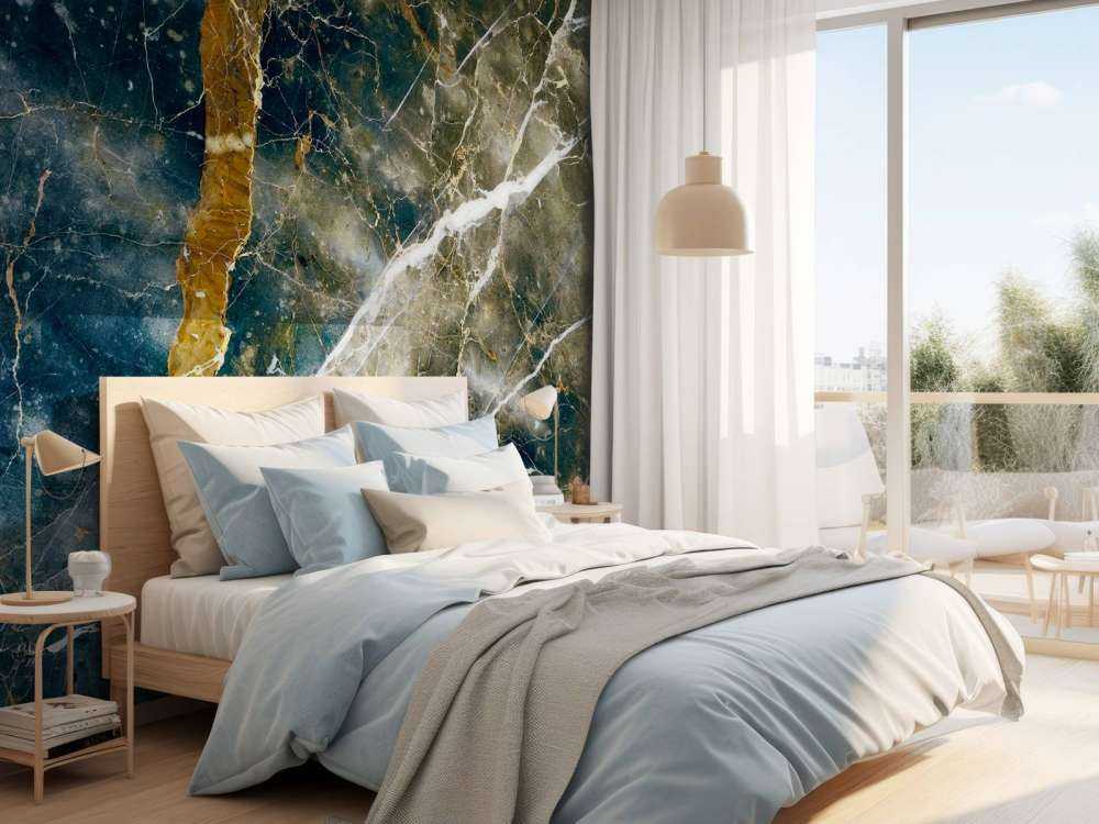 Marbre avec structure de nuages