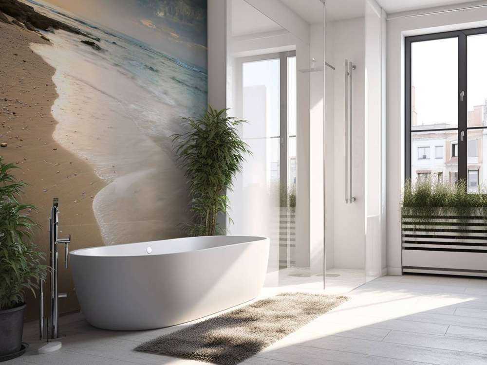 Coucher soleil sur la plage