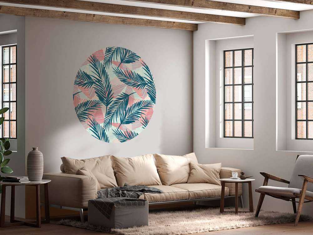 Feuilles de palmier abstraites