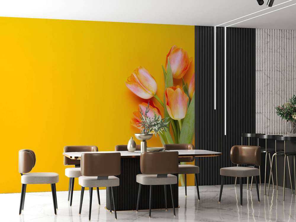 Tulipes sur le jaune