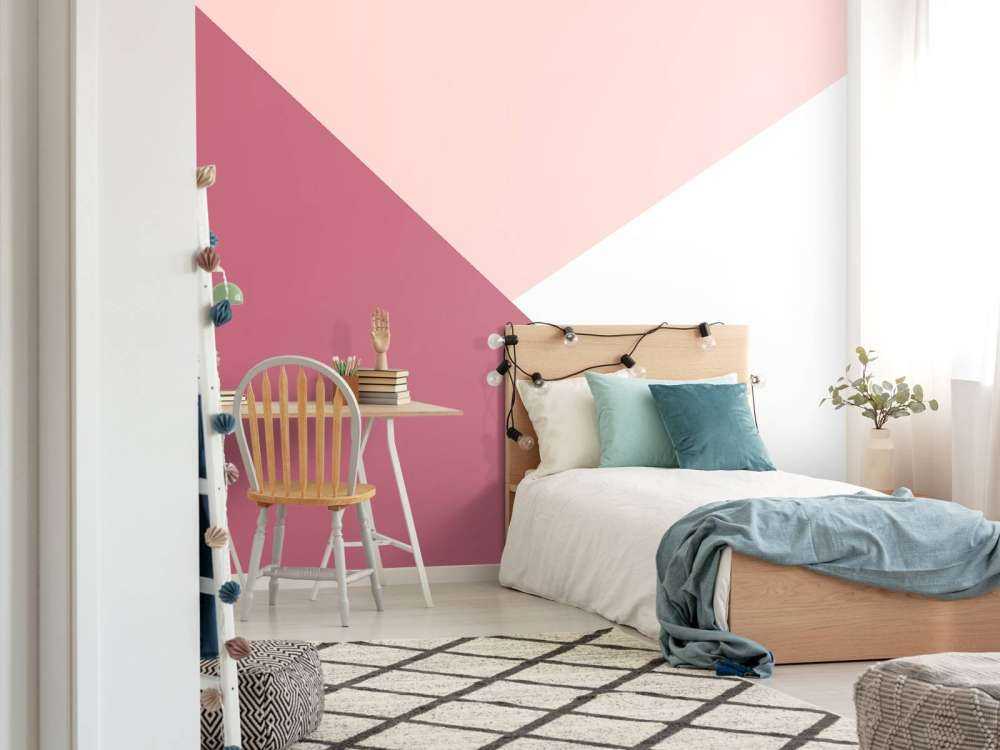 Triangles dans les tons de rose