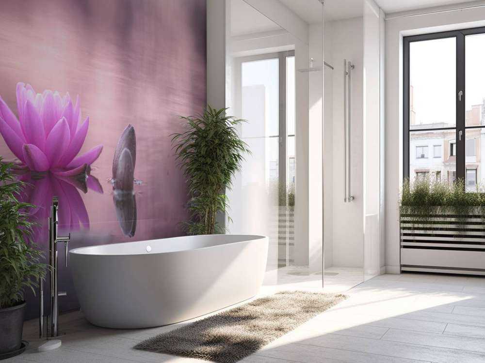 Fleur de lotus dans un étang